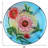Round Glass Outdoor Side Table , 14.02 " W 14 " D