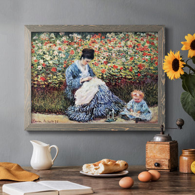 Madame Monet et son enfant par Monet
