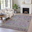 Machine Washable Indoor/Outdoor Xhevrie Blue Rug-111946554