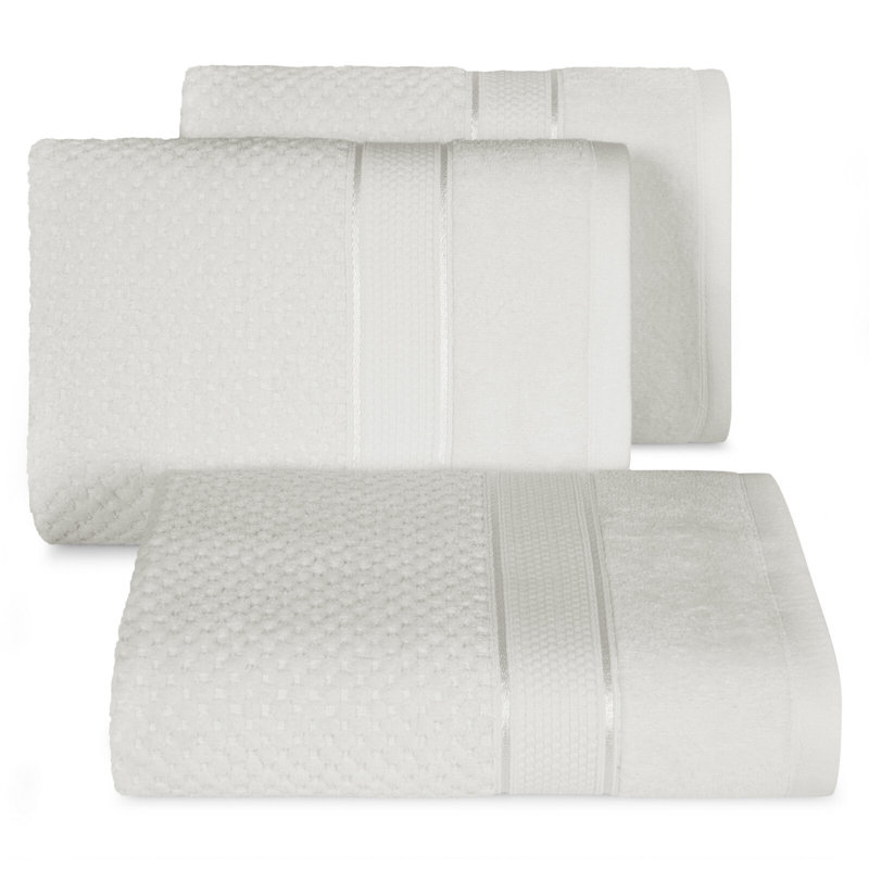 Kirsha Midweight Jacquard Hand Towel, White