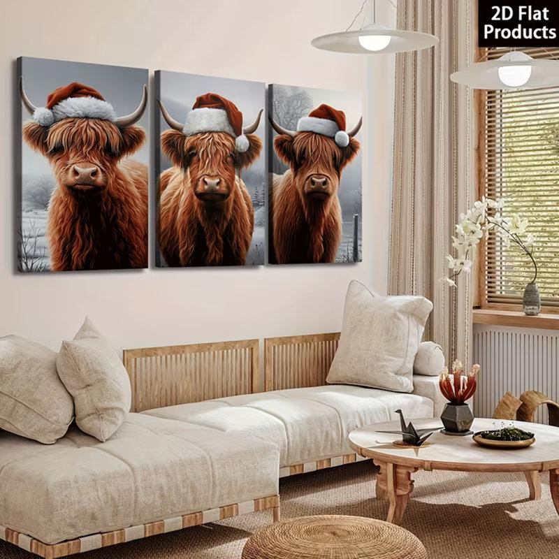 3 Piece Wrapped Canvas Print