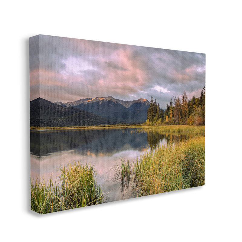 «Lake's Edge Landscape» par Margaret Clavell sur, H 24 po x l 30 po