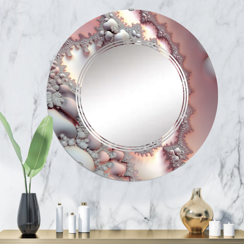 Huon - Miroir mural moderne rond, 32 po x 32 po