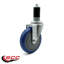 5 Inch  Polyurethane Swivel 1-3/8 Inch Expanding Stem Caster Set 2 Brake SCC/SCC-EX20S514-PPUB-2-TLB-2-MTG45