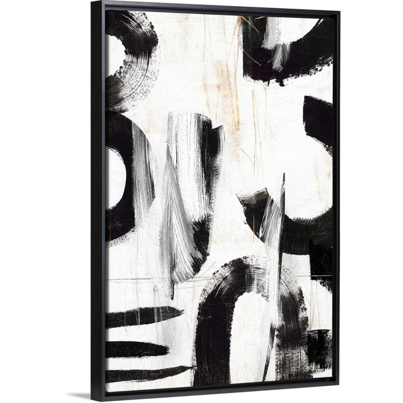 Reproduction d’art sur toile, "concept III" par PI studio, Cadre noir, H 38 po x l 26 po x P 1,75 po
