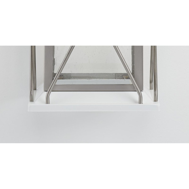 Lanterne murale d'extérieur Inanna, H 13 po x l 6,5 po x P 7,5 po, Acier inoxydable