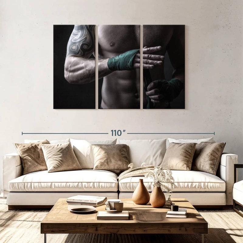 Sireci Boxing Preparation, 48" H x 74" W