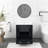 30" Black Bathroom Vanity With Single Sink