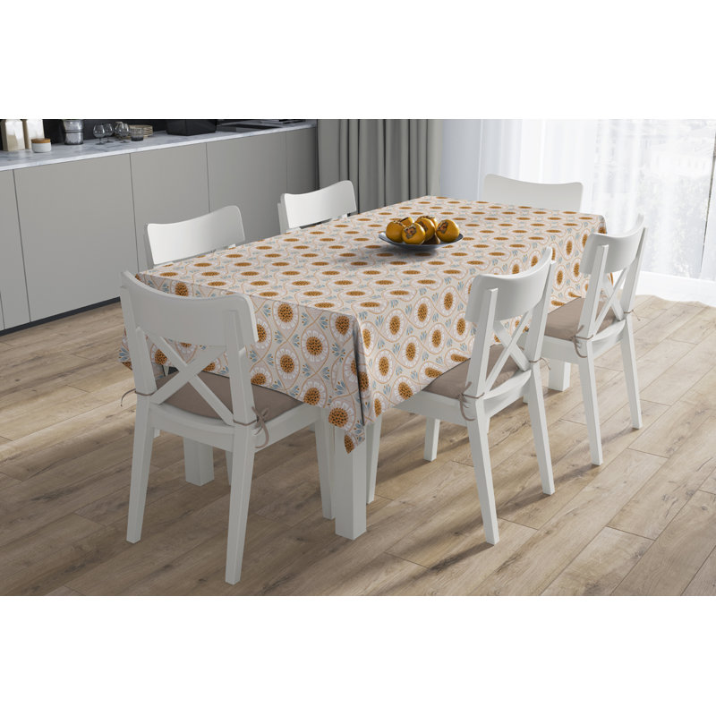 Nappe Sonia, Vert, rose et jaune, L 104 po x l 60 po