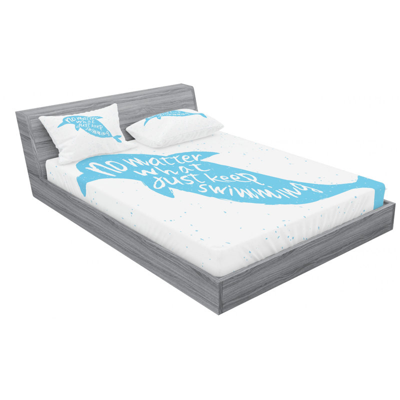Microfiber Sheet Set, Queen Sheet Set with Fitted Sheet