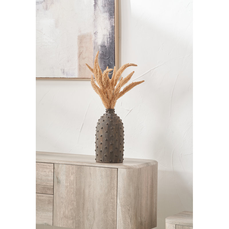 Handmade Stoneware Table Vase, Brown
