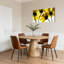 Ensemble de 1 tableau sur toile représentant une silhouette de tournesol-2079614933