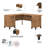 Magomed 3 Piece Computer Desk Office Set-1471767849