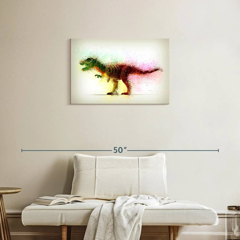 Brampt Abstract Dinosaur, 20'' H x 30'' W
