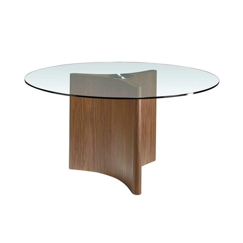 Round Glass Top Dining Table