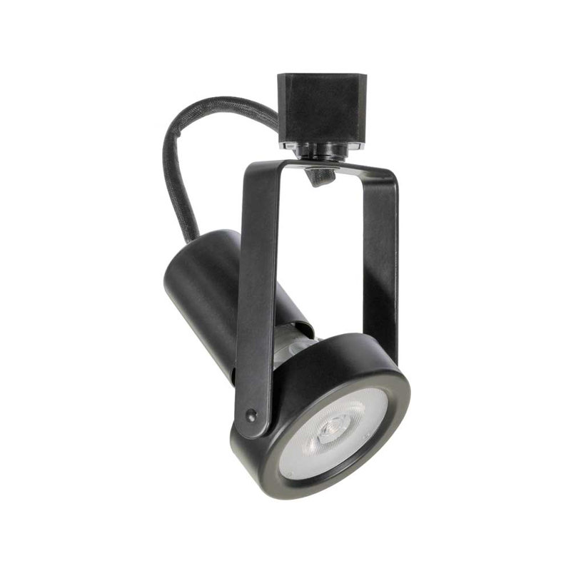 Tête de rail à cardan 1 lumières, Noir