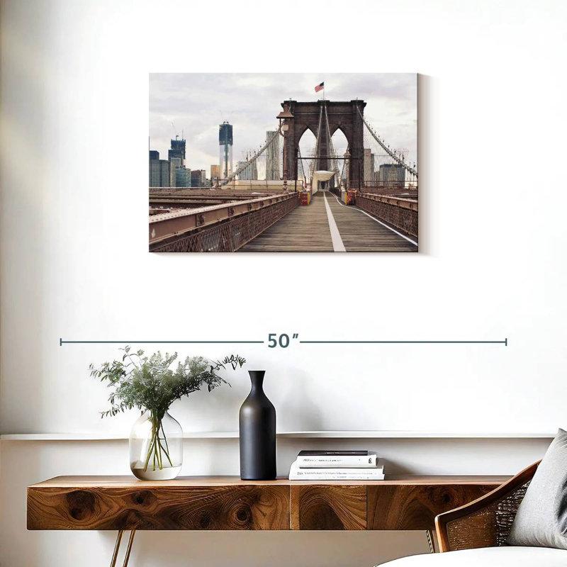 Passerelle Lilie Brooklyn Bridge, H 20 po x l 30 po