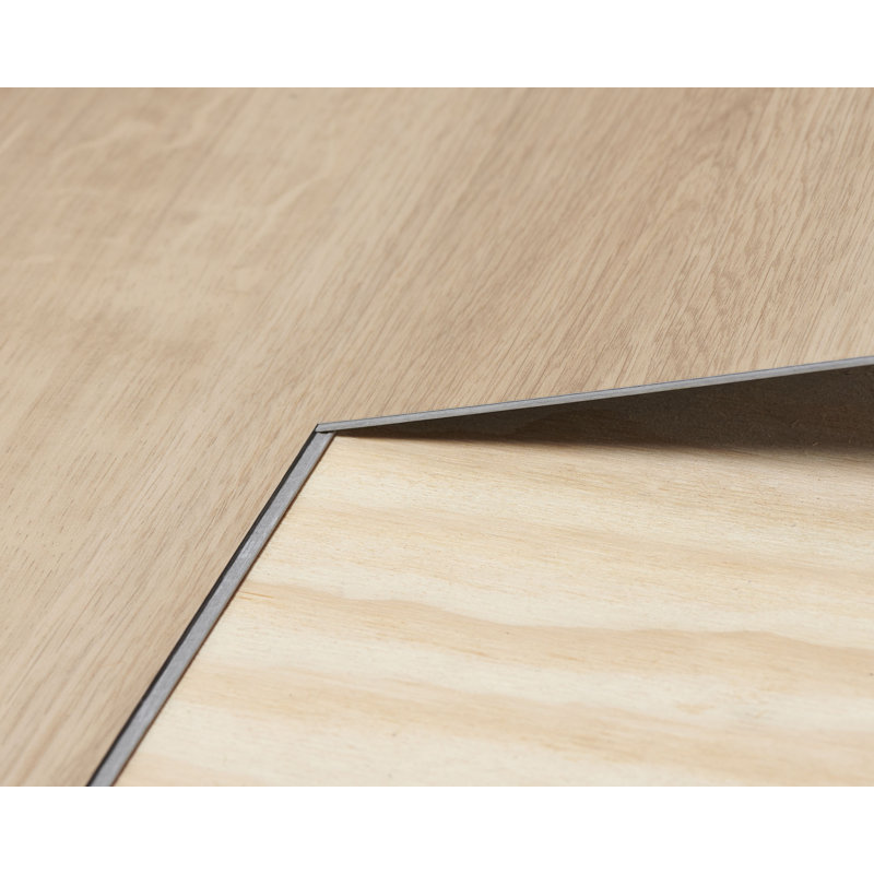 Flexxfloor 7" x 48" x 3.2mm Vinyl Plank, Tan