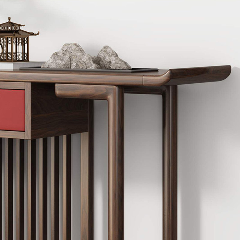 Nouvelle console en bois massif chinois, H 33,40 po x l 39,30 po x P 14,90 po