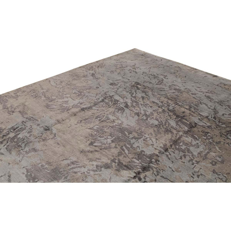 High-Quality Hand-Knotted Gray/Brown Area Rug