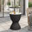 Extendable Round Polypropylene Outdoor Coffee Table-617588492