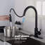 Robinet de cuisine tactile avec douchette rétractable-124456801