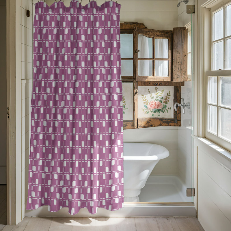 Rideau de douche Marine Drift - Premium, Mauve, H 74 po x l 71 po