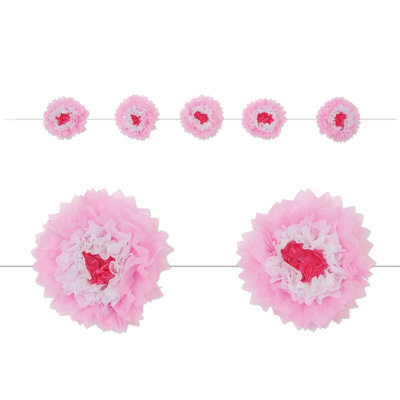 Guirlande Tissue Flower - paquet de 6