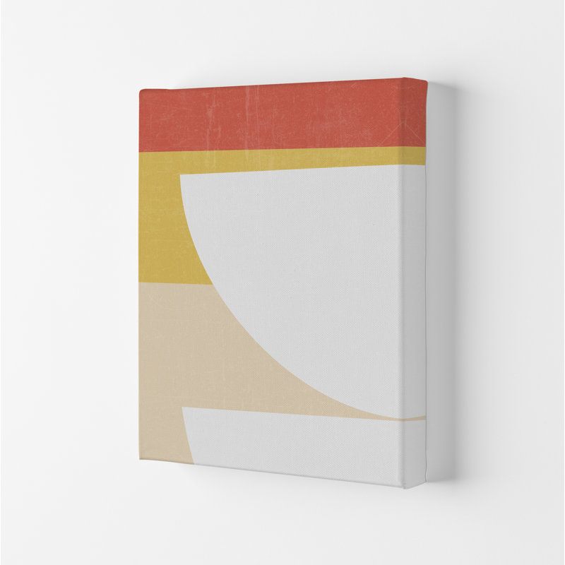 Colourful Mid Century Modern B - Print, Unframed, 84cm H x 59cm W x 1cm D
