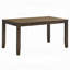 Table de salle à manger et chaises d'appoint rembourrées en cuir synthétique brun-424676815