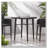 32" SQUARE WICKER BAR TABLE