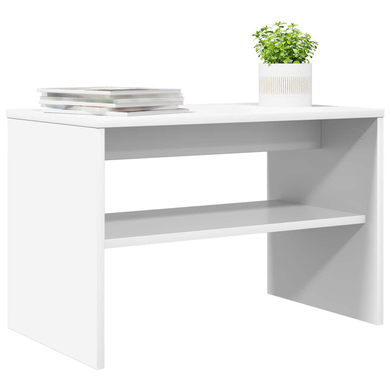 Unfinished TV Stand, 40cm H x 60cm L x 35cm W, White