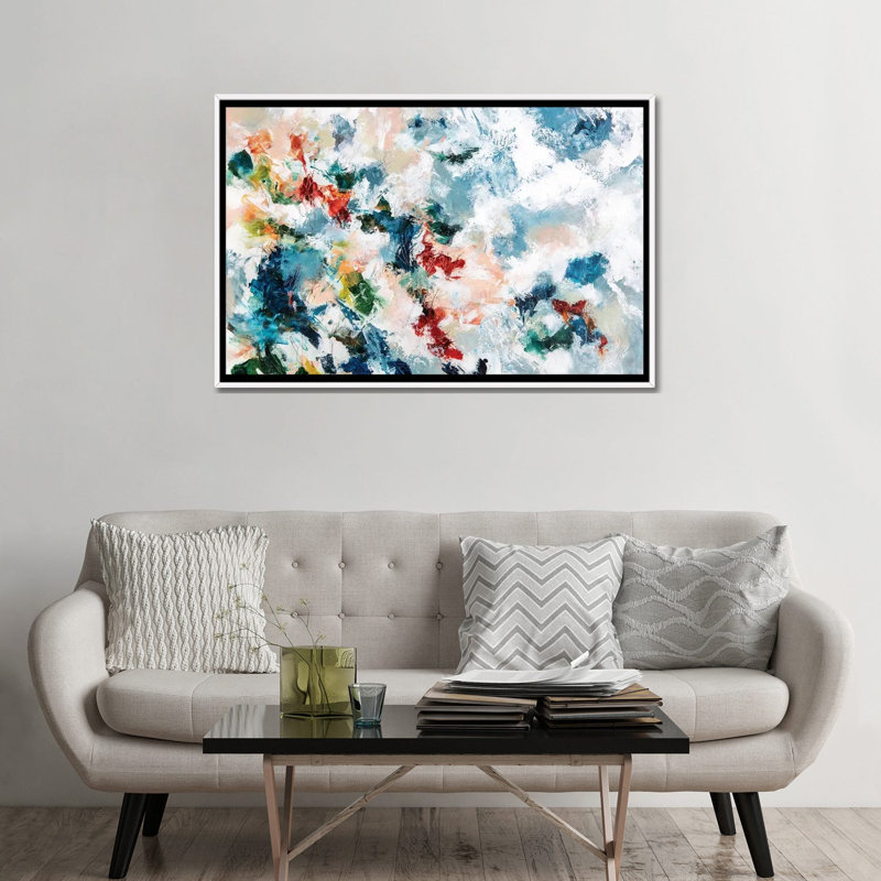 Meltemi par Cristina dalla Valentina-impression d’art graphique, H 32 po x l 48 po x 1,5 po, Pas de tapis