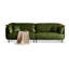 Causeuse-coussin modulaire en cuir véritable vert-2143340616
