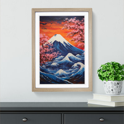Mount Fuji Abstract - Framed Print