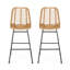 Tabourets de bar d'extérieur en osier (ensemble de 2)-1315138541