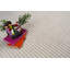 Tapis intérieur / extérieur crème en jute à rayuresépalais-101001955