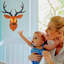 Décoration murale 3D cerf