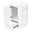 Meuble-lavabo autoportant de 20 pouces avec lavabo en céramique, tiroir à fermeture en douceur et barre à serviettes pour les petites salles de bain