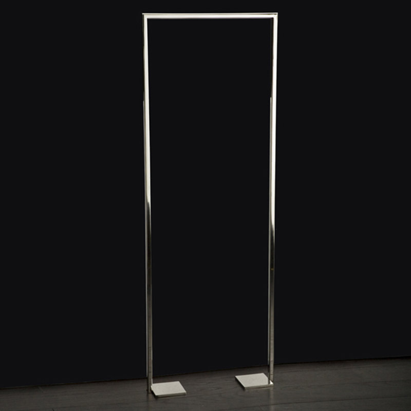 Linea Towel Stand, 55.13" H x 19.75" L x 4" W, Polished Stainless Steel