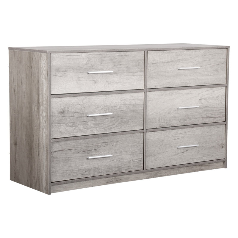 Unité de rangement en tissu à 6 tiroirs avec structure en MDF robuste, organisateur polyvalent pour la chambre à coucher, la salle de jeux et le vestibule