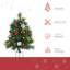 Arbres de Noël 22,5 po 2, d'extérieur pour l'éclairage de la cour, avec 24 lumières blanches chaudes et 2 piquets stables, positionnant