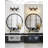 3-Light Vintage Vanity Light, Bell Shaped Fluted Glass, Oil Rubbed Bronze-22463410-22463411