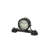 Analogue Metal Quartz Movement / Crystal Tabletop Clock in Black