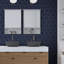 10.1'' W x 11.6'' L Hexagon Navy Blue Stone Composite Peel and Stick Mosaic Tile-90518702