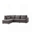 Canapé convertible en lin polyvalent avec plusieurs coussins pour divers espaces-600966946