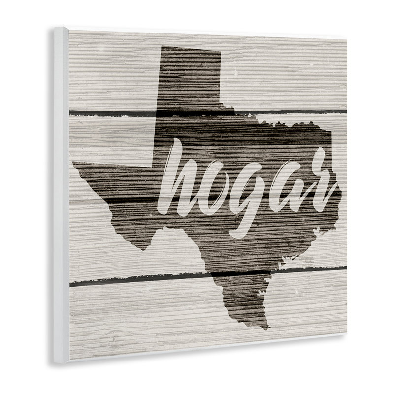 Plaque murale Texas State Home, art espagnol, par Lil 'Rue
