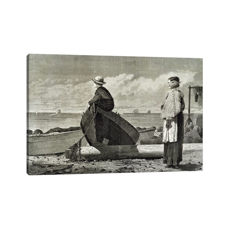 Dad's Coming, 1873 by Winslow Homer - Wrapped Canvas Gallery-Wrapped Canvas Giclée, 152.5 cm H x 101.5 cm W