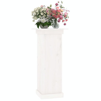 vidaXL Flower Stand Corner Plant Pot Stand Outdoor Furniture Solid Wood Pine