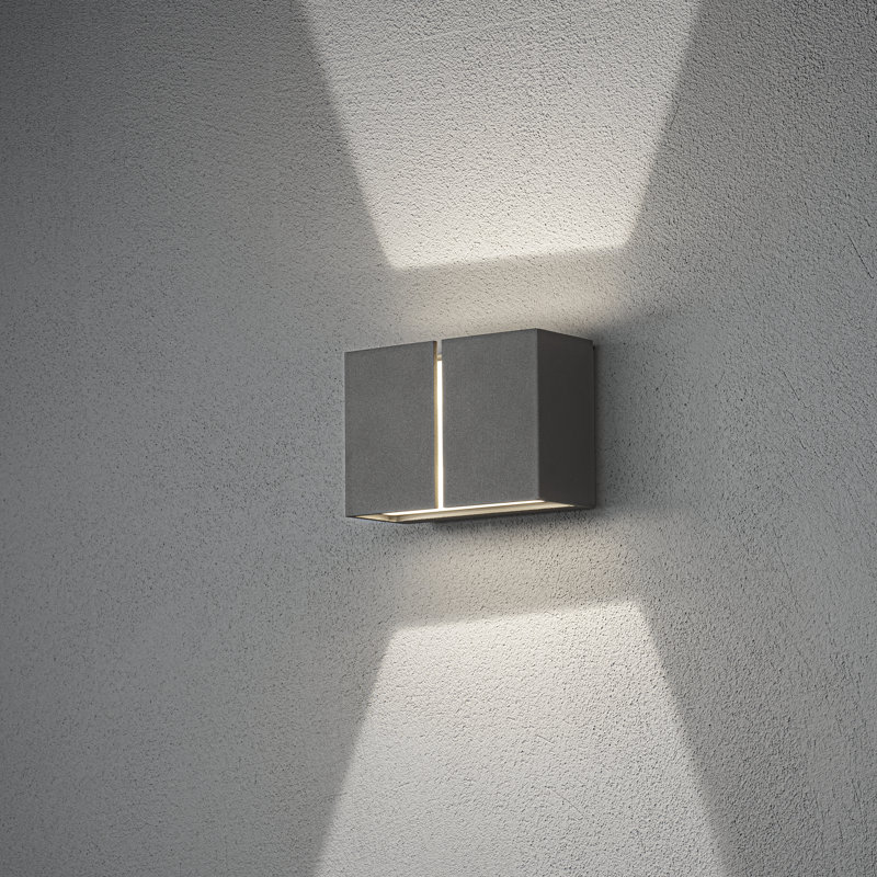 11.5cm H Integrated LED Outdoor Sconce, Black